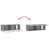Wall Mounted TV Cabinet Grey Sonoma 98 x 31 x 30 cm