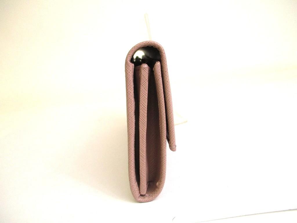 Authentic Salvatore Ferragamo Gancini Pink Beige Leather Flap Long Wallet #a906  Refurbished