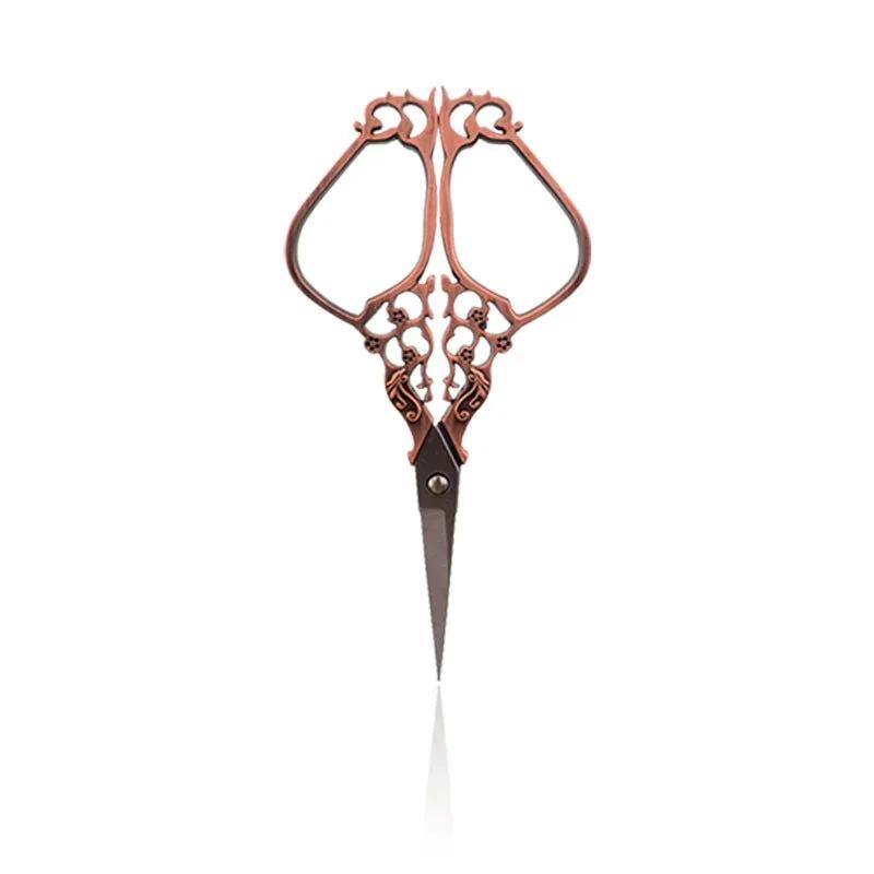 

1 шт. Ретро швейные ножницы из нержавеющей стали, винтажные ножницы для вышивки, портновские ножницы, ножницы для ниток, ножницы для пряжи красный