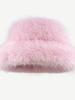 Women's Artificial Plush Ear Protection Windproof and Warm Hat