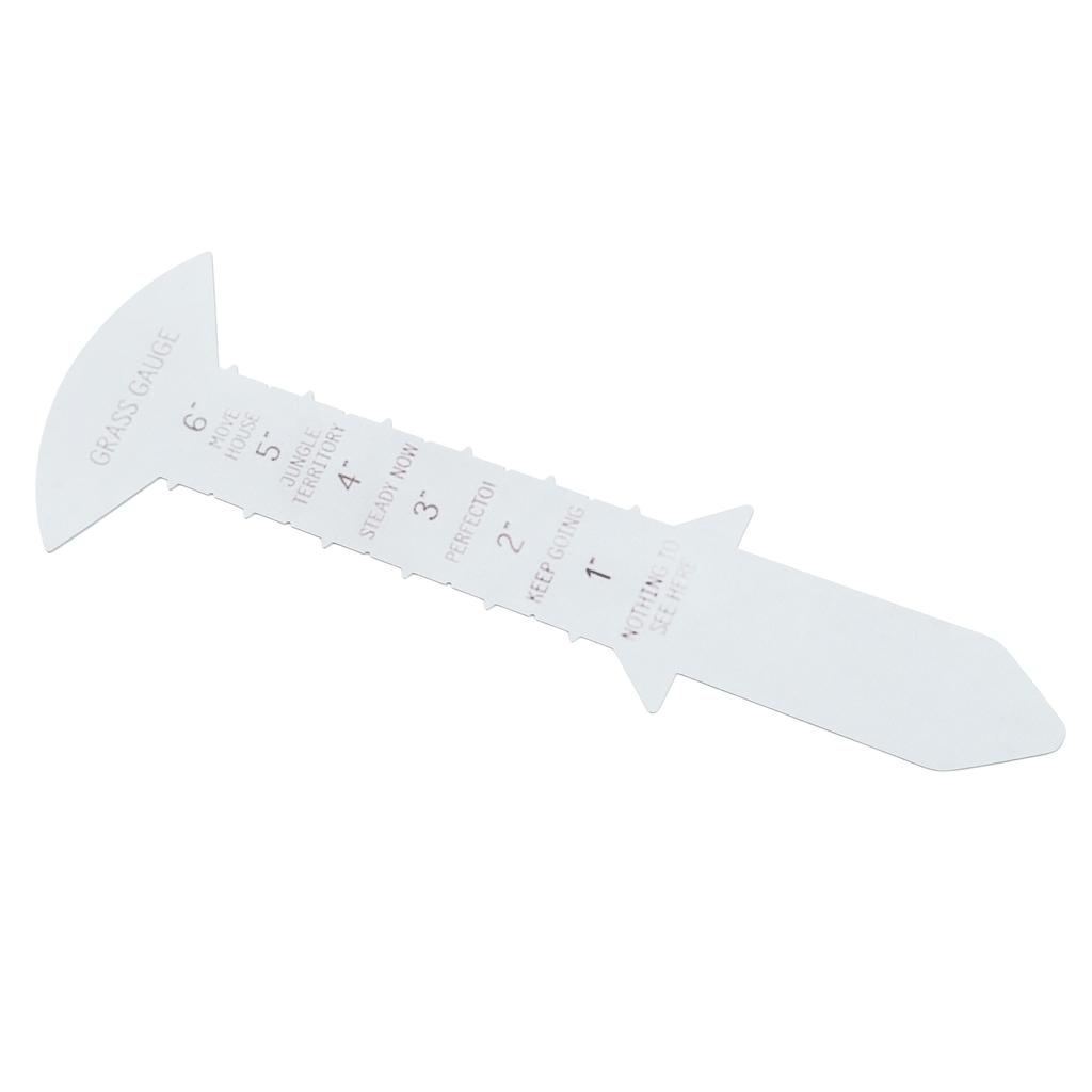 Grass Gauge 30cm Clear Funny Text Sturdy Iron Grass Height Measuring Ruler for Garden Yard Lawn