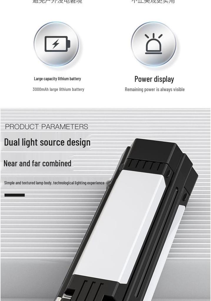 Multifunctional Rotatable LED Camping Lantern & Flashlight