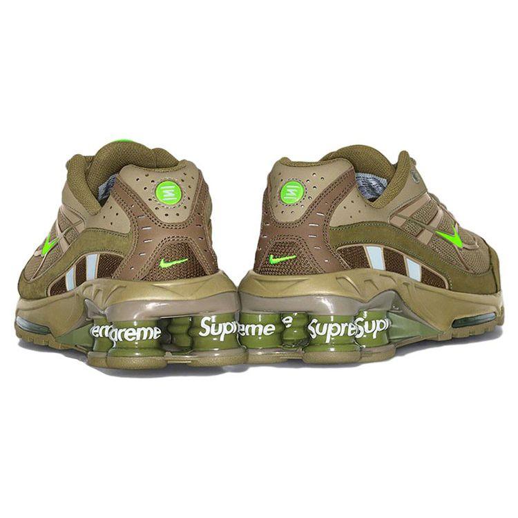 Supreme X Nike Shox Ride 2 Neutral Olive Unisex Sneakers Green Electric-Green Pilgrim DN1615-200