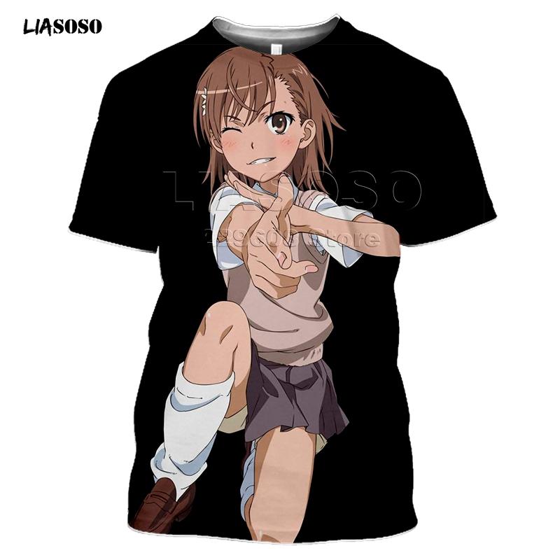 Summer Style T-Shirt Men Women T-shirt 3D Print Anime Game A Certain Scientific Railgun T Harajuku T Shirt Clothing