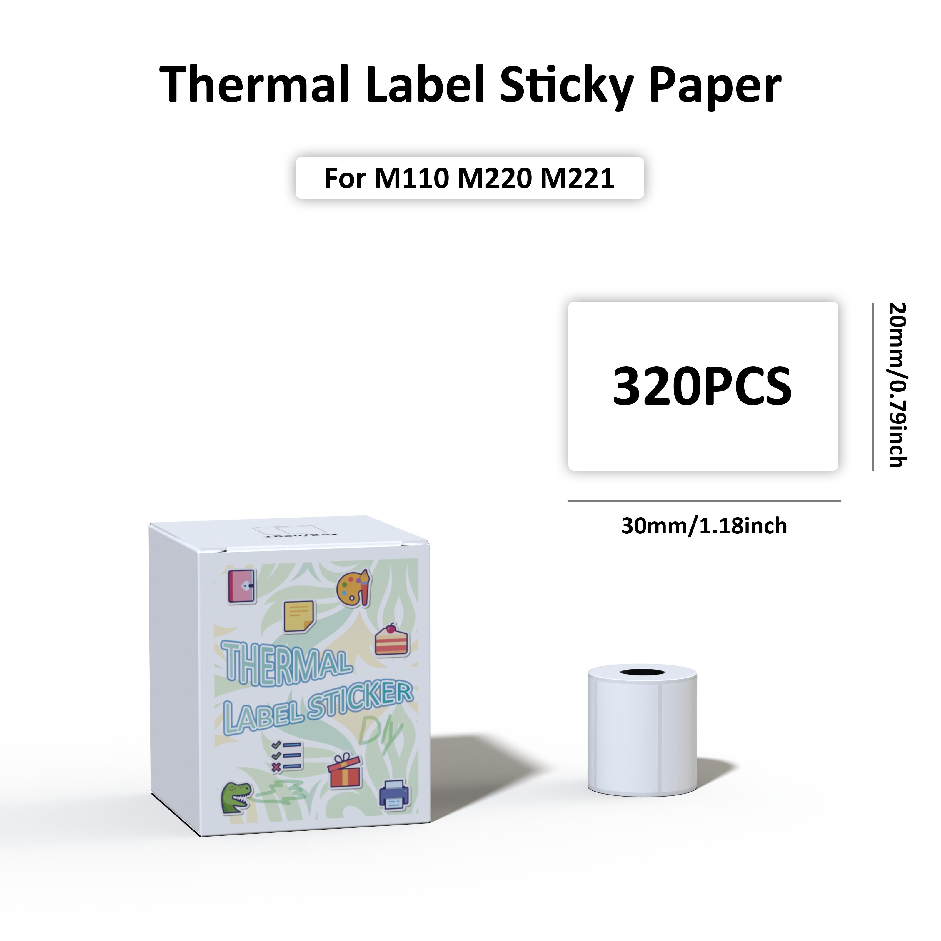 

Етикетка Sticky Paper Термопапір M110 Етикетка для багатоцільової класифікації Термонаклейка для принтера M110 M221 M200 M220 тощо