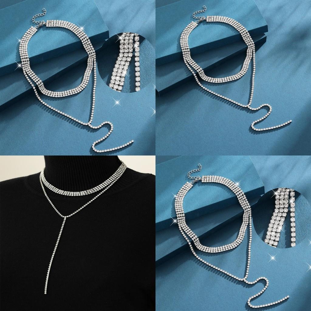 Waterdrop Highend Zircon Choker Necklace In Versatile Color For Any Occasion Fall