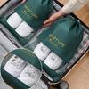 12Sets Color Shoe Bags with Secure Drawstring Shoe Storage Portable Lightweighted for Footwear Protector