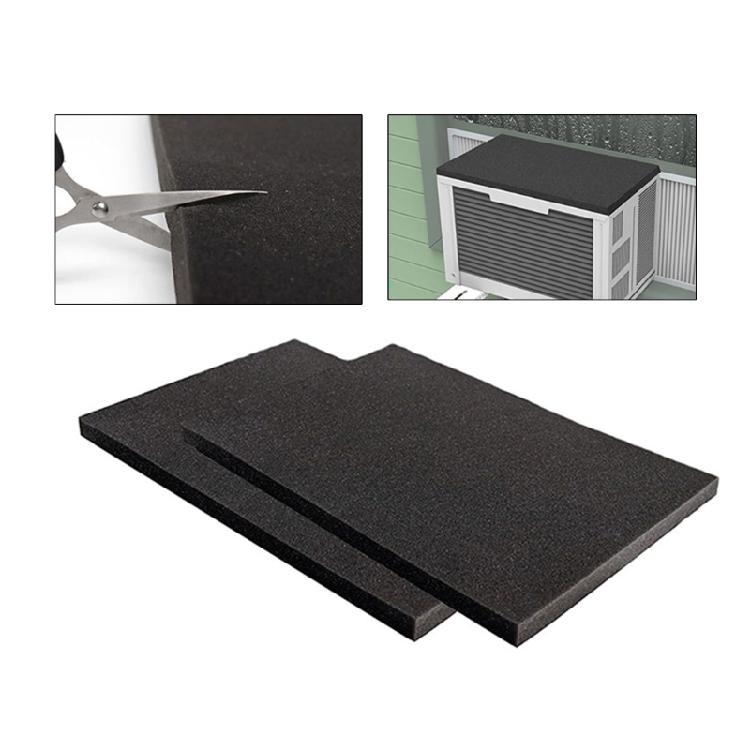 2Pc Quiet Air Conditioner Drip Cushion Pad For Window AC Unit No Tool Needed Magnetic Backing Waterproof Foam Rain Cover