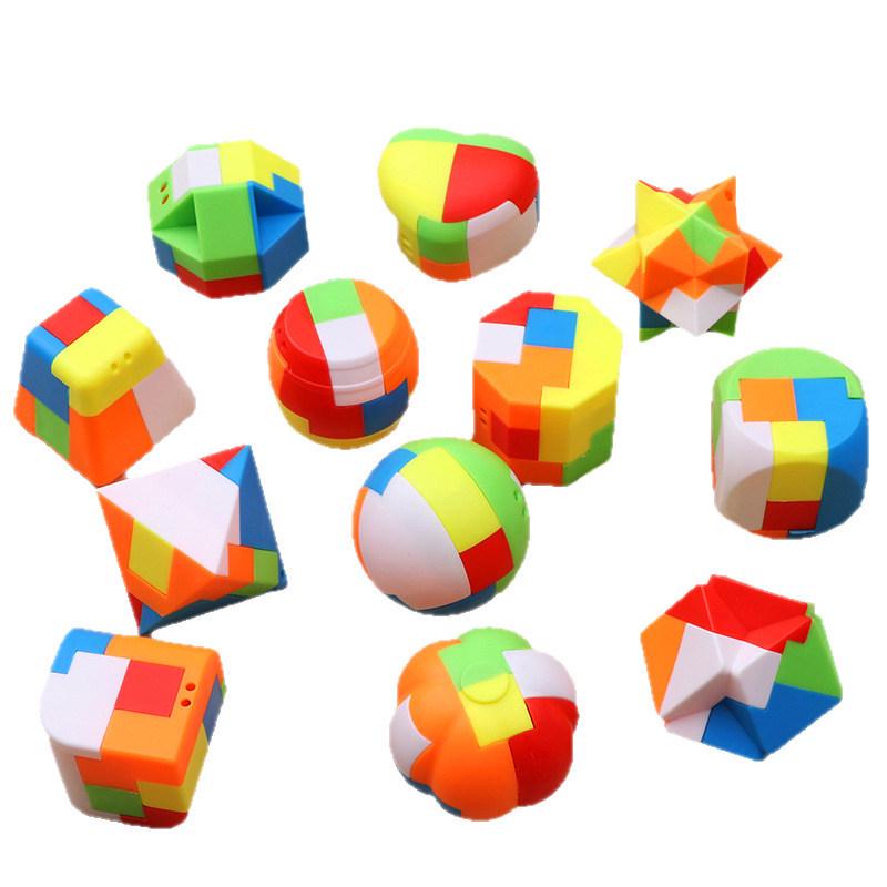 Kongming Lock: Creative Plastic Puzzle for Kids  Education and Leisure