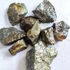 Natural Home Decoration Chalcopyrite Stone Copper Ore a Trace of Gold and Silver Mineral Specimens Teaching Experiment Ore Crystal