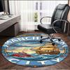 Manchester City FC Print Round Rug, Washable Floor Carpet, For Entryway Dorm Laundry Room Office Study, Home Decor Birthday Christmas Gift
