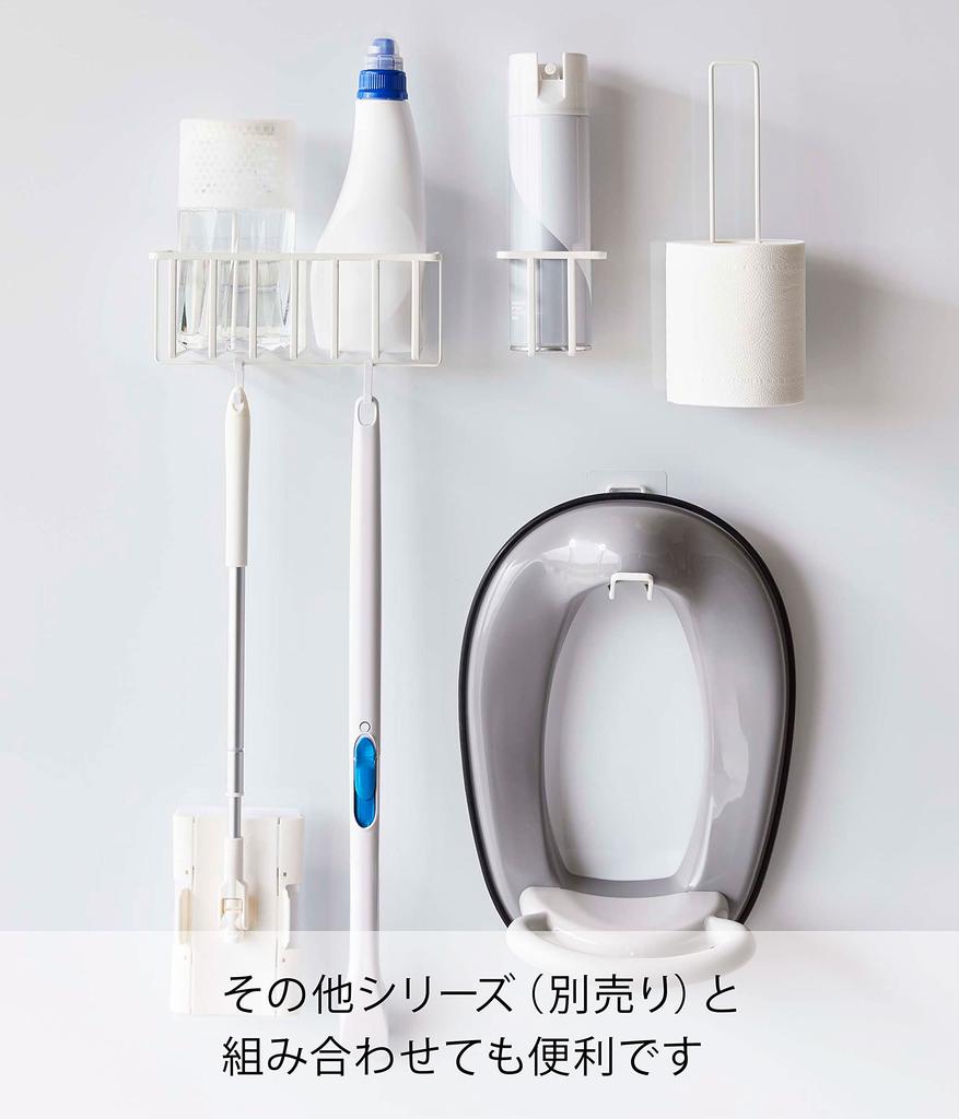 Yamazaki Jitsugyo 5995 Film Hook Toilet Supplies Storage Rack White W21 x D x H Hook Not Tower Collective Storage Toilet Supplies Storage Rack Approx.