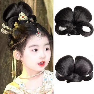 Claw Clip Kids Antique Hair Bun Vintage Chinese Ancient Chignon  Song and Ming Dynasty
