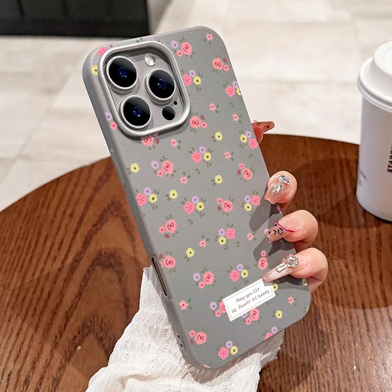 

Elegant Spring Faux Leather Phone Case for Xiaomi 14T 13T Pro 11 Lite 5G Poco X7 X6 X5 X3 F5 F6 F7 M6 Shockproof Soft TPU Cover For Poco M6 Pro 4G