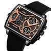 Skmei Mens Multiple Time Zone Sports Watches Fashion Digital Analog Display Waterproof Quartz Wristwatch Led Chrono Alarm Clock