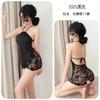 Sexy Lingerie Sexy Neck Skirt Hot Lace Seduction See-through Nightgown Nightclub Uniform