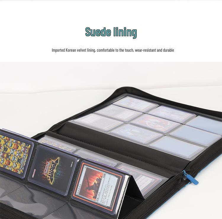 252-Card Large Capacity Hard Album: 9-Pocket Toploader Transparent Pokemon Card Storage.