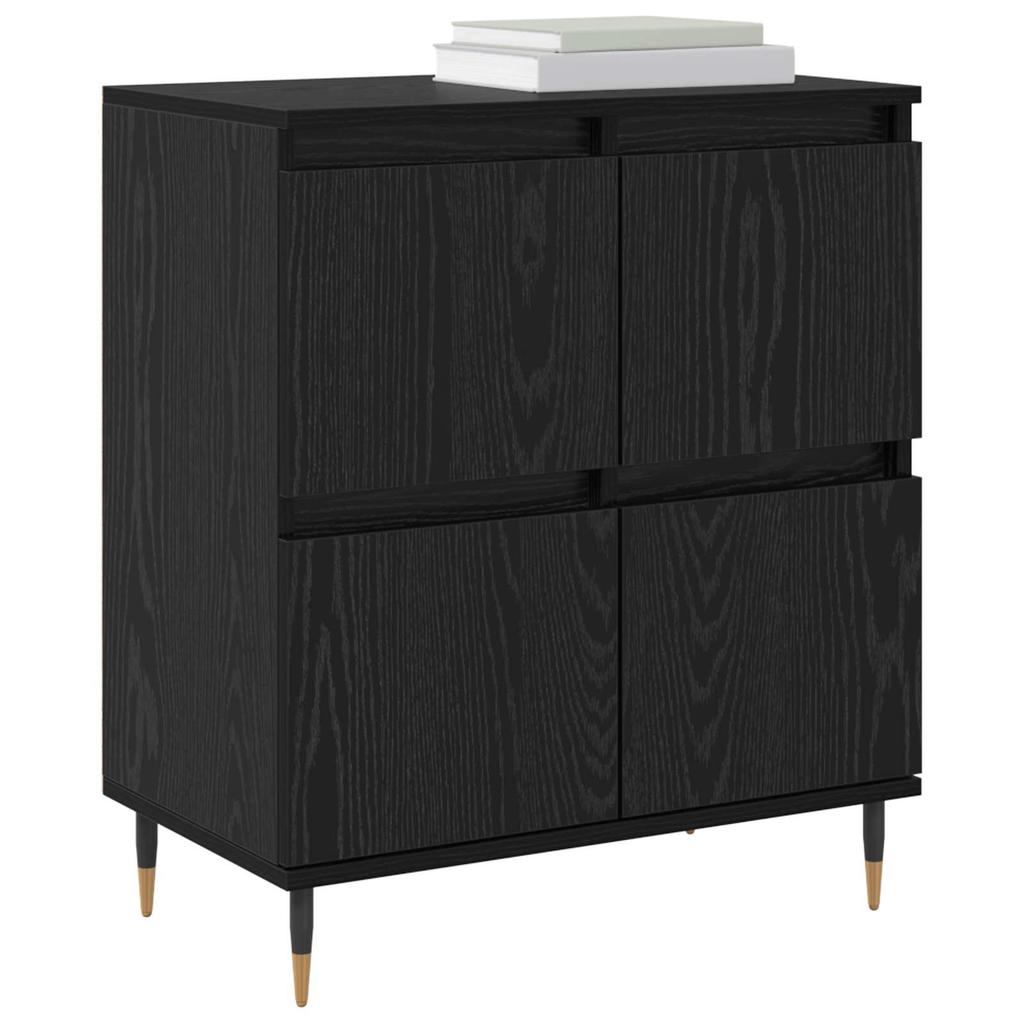 Sideboard in Black Oak Look 60 x 35 x 70 cm
