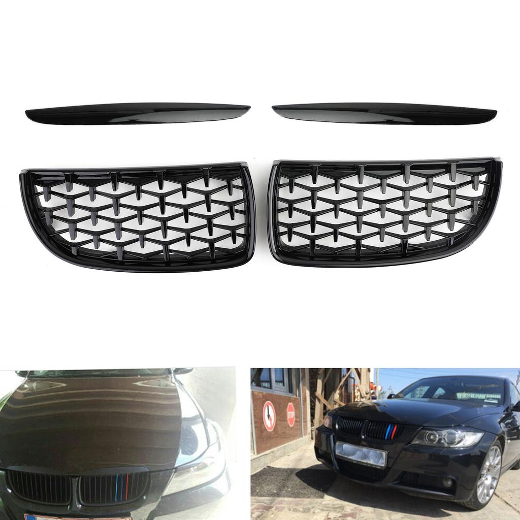 Mřížka chladiče ledvinky Meteor Black pro BMW E90 3. řady sedan 2005-2008