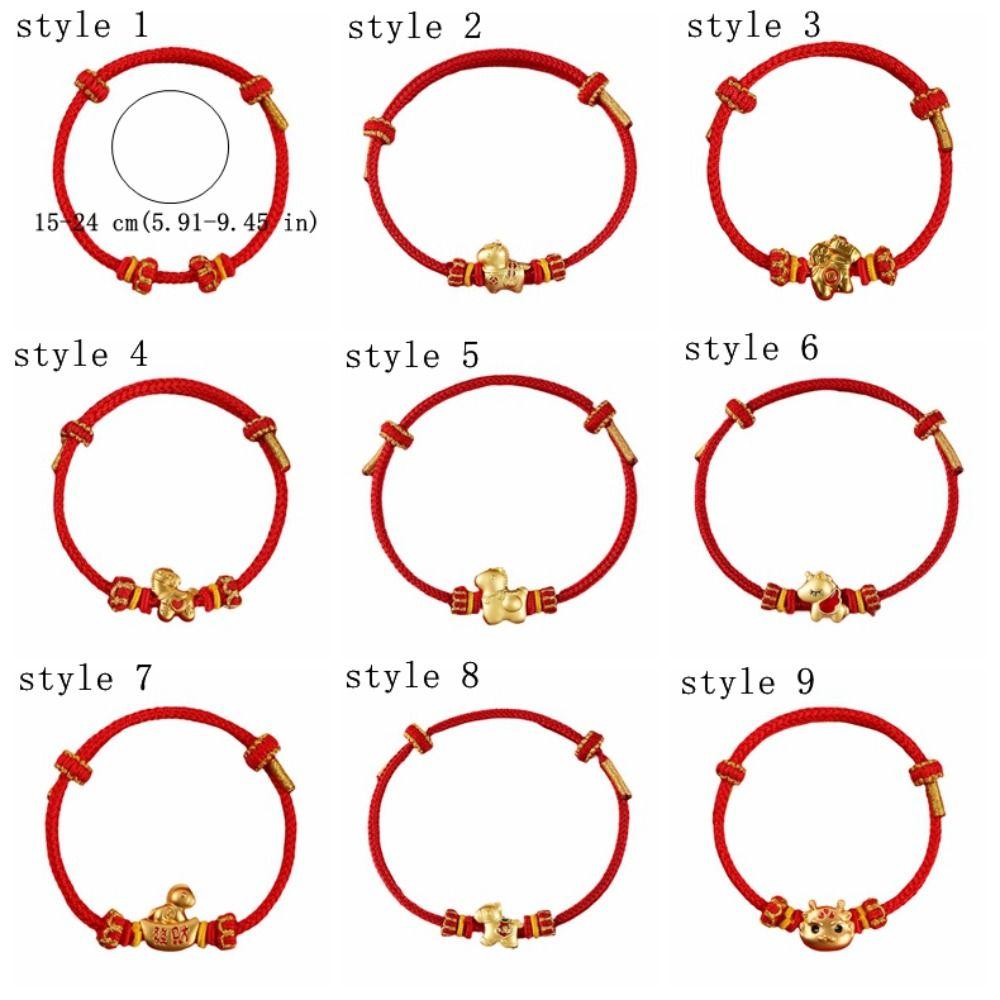 Chinese Style Horse Year Bracelet Hand-woven Fortune Bracelet Good Lucky Bracelet Spring Festival