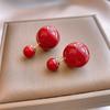 Fan Flower Bamboo Tassel Earrings Trend Ear Hook National Style Temperament High-end Earrings