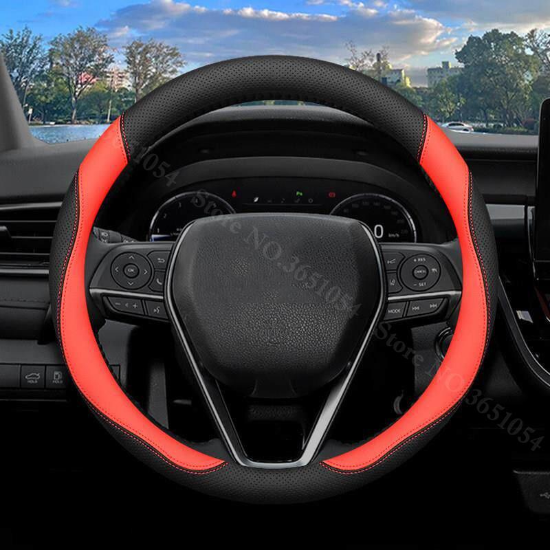 Pohodlný kožený potah na volant do auta Ultratenký protiskluzový obal na rukojeť auta pro Toyota RAV4 RAV-4 2019-2026