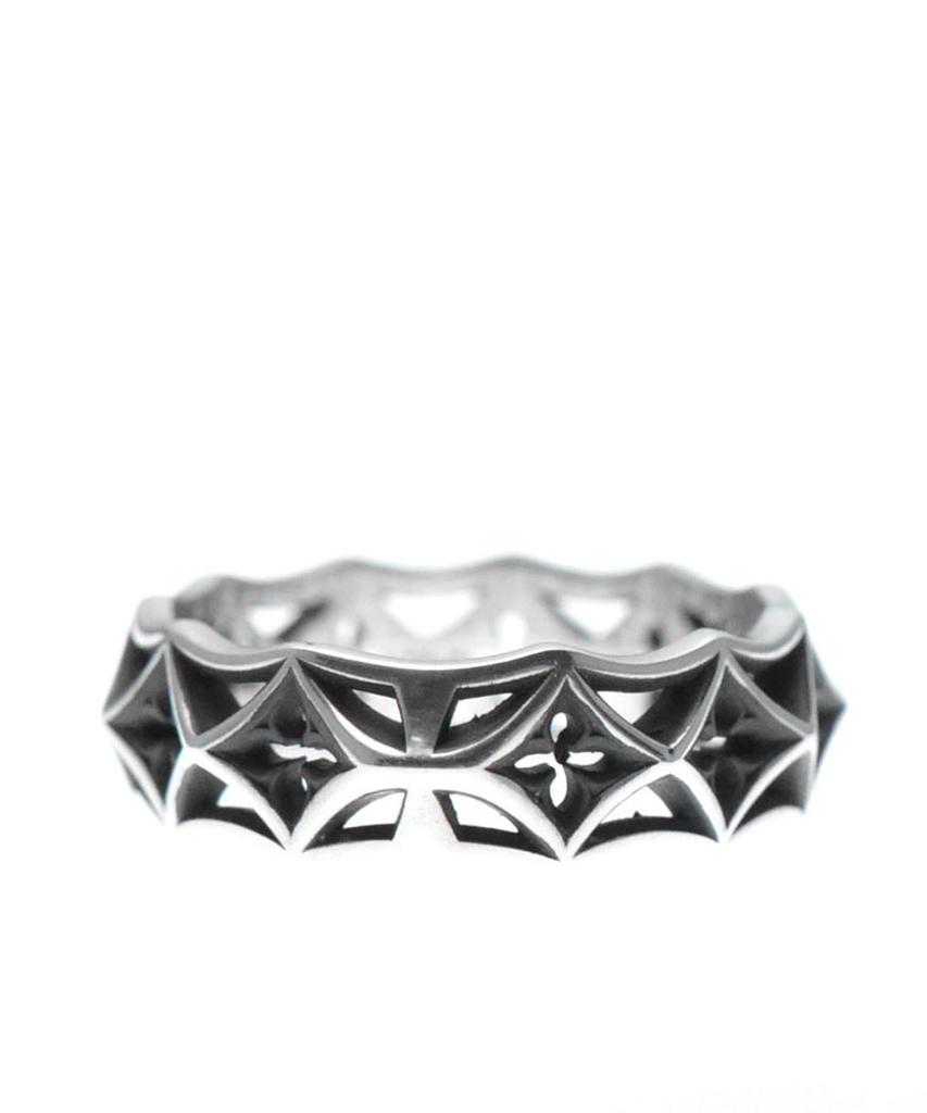 Vivus Ventana Edge Antique Silver Ring