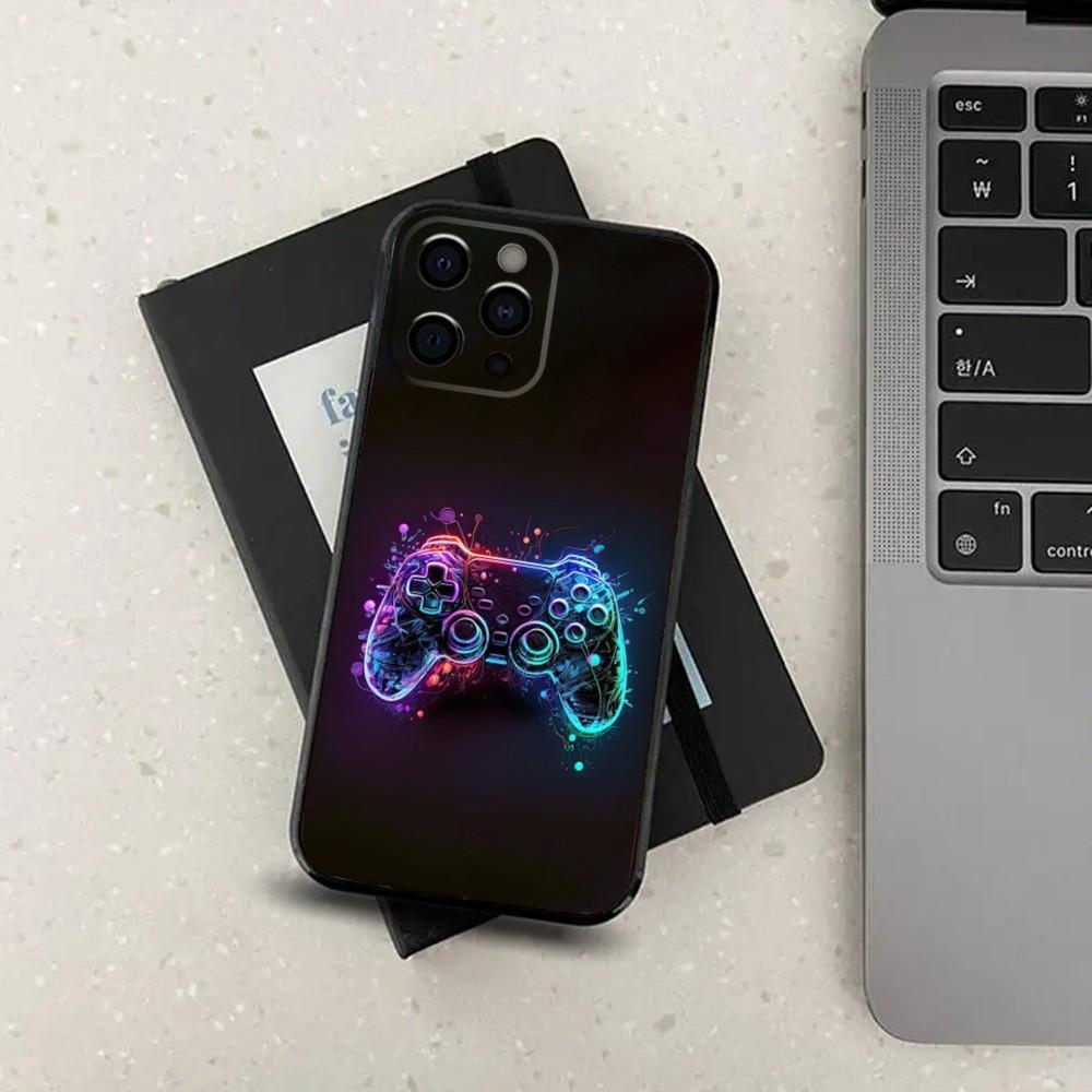 

Игровая консоль Геймпад Геймер Играть Чехол для телефона Для iPhone 16,15,14,13,12,11,Pro,X,XS,Max,XR,Plus,Mini Мягкий Черный Чехол iPhone12mini