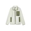 Skechers Color Block Zip Up Retro Sports Stand Collar Fleece Jacket Unisex Jackets Cotton-Candy-White L423U070-0074