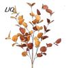 Harvest Season Artificial Foliage Fall Eucalyptus Stems, Leaves, Fake Greenery Branches, Thanksgiving Home Decor Flowers for Wedding Centerpiece