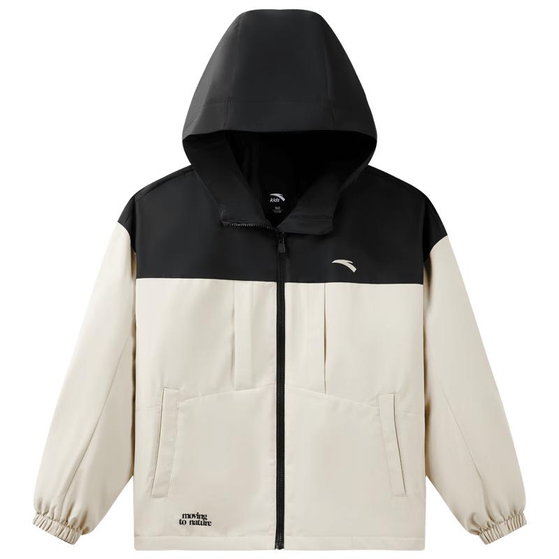 Anta Kids Boy s Waterproof Hooded Woven Jacket 130