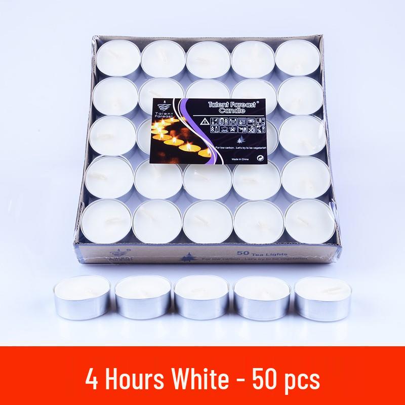 

Беспламенные 4-часовые чайные свечи: Набор из 100 предметов для подогрева, нагрева и ароматерапии в отелях и KTV. Standard