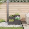 Garden Planter Black 100 X 100 X 60 Cm Steel