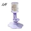 Abbeveratoio Automatico da Interno per Cani Dispenser d'Acqua per Gatti a Gravità Serbatoio 640ml Ciotola Ricaricabile Rialzata Sicura Plastica Fornitura per Animali Domestici Idratazione Senza Mani