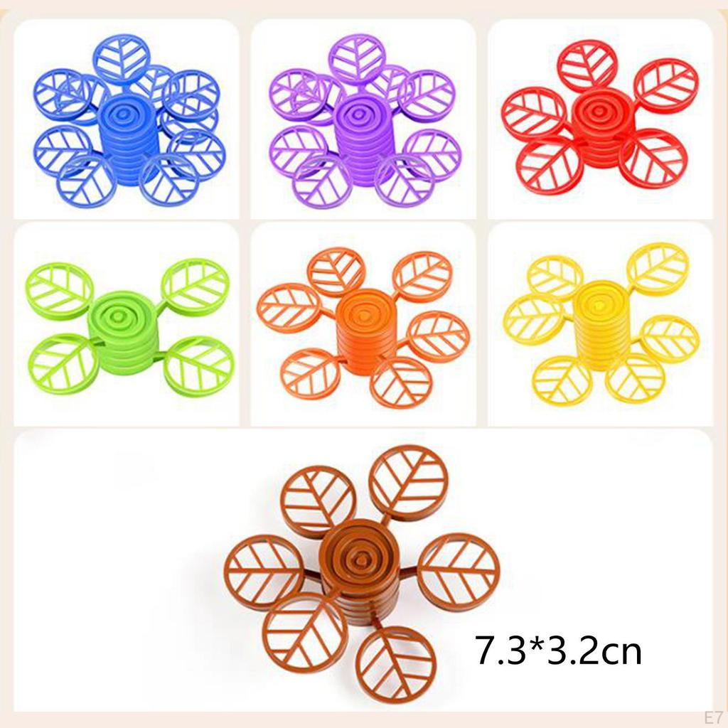 Montessori Toys Parent Children Interactive Stacking Games Tree Blocks for Age 4 5 6