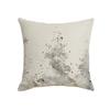 Nordic Style Linen Pillow Snowflake Decoration Double-sided Printed Pillow Christmas Holiday Pillow Cover