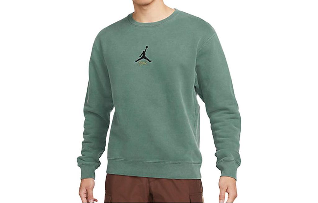 Jordan Heritage Sweatshirt As M J Flt Hrtg Flc Crew Sweatshirt Men's Green DO2308-333
