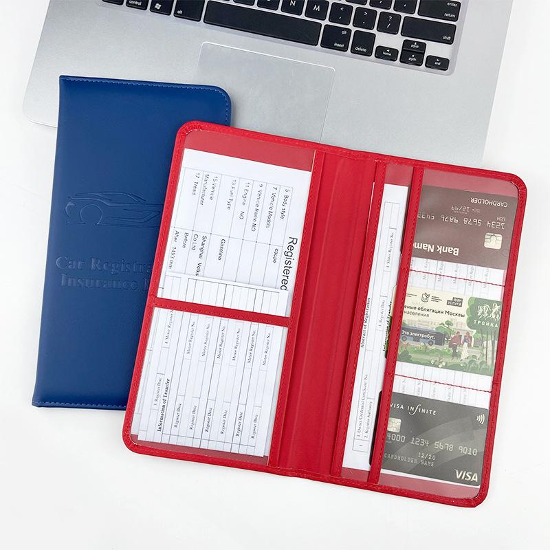 American Driver's License PU Leather Wallet: Car Registration & Insurance Document Holder