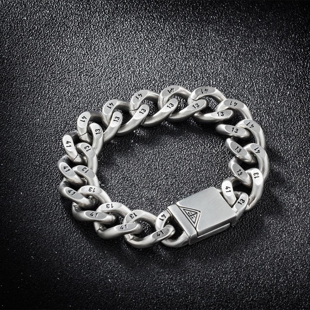 

Браслеты Браслет из титановой стали в стиле хип-хоп Мужские мужские и женские Браслеты из титановой стали и нержавеющей стали Индивидуализация