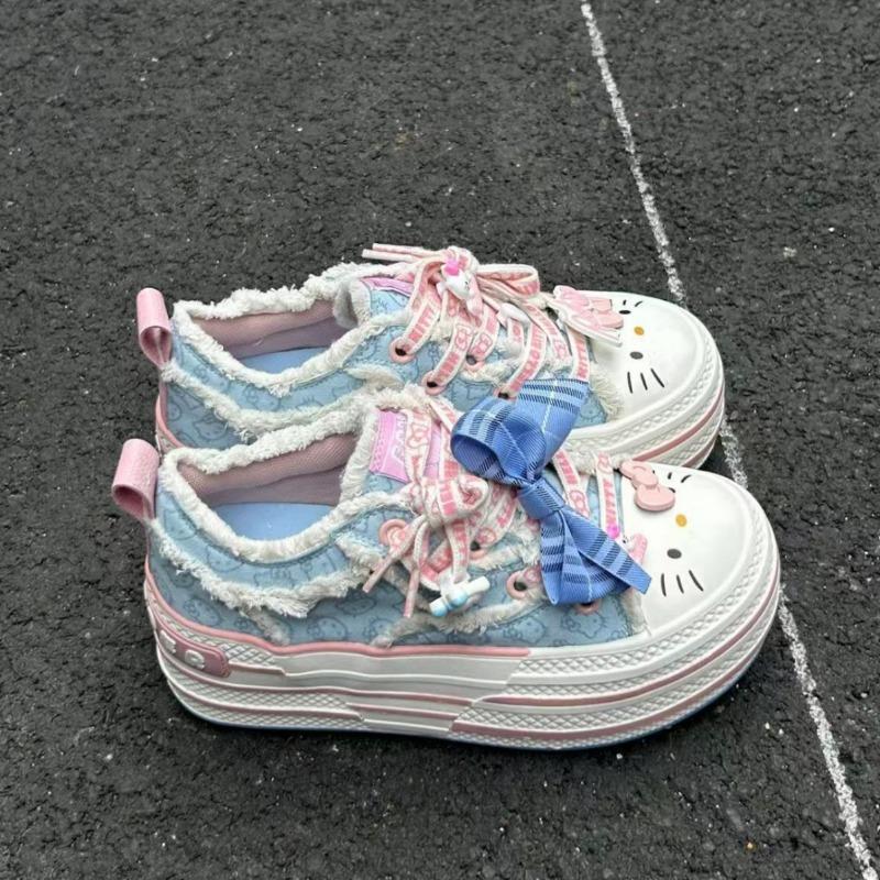 Thick-soled heightening canvas shoes for women's sports, leisure, comfortable and versatile