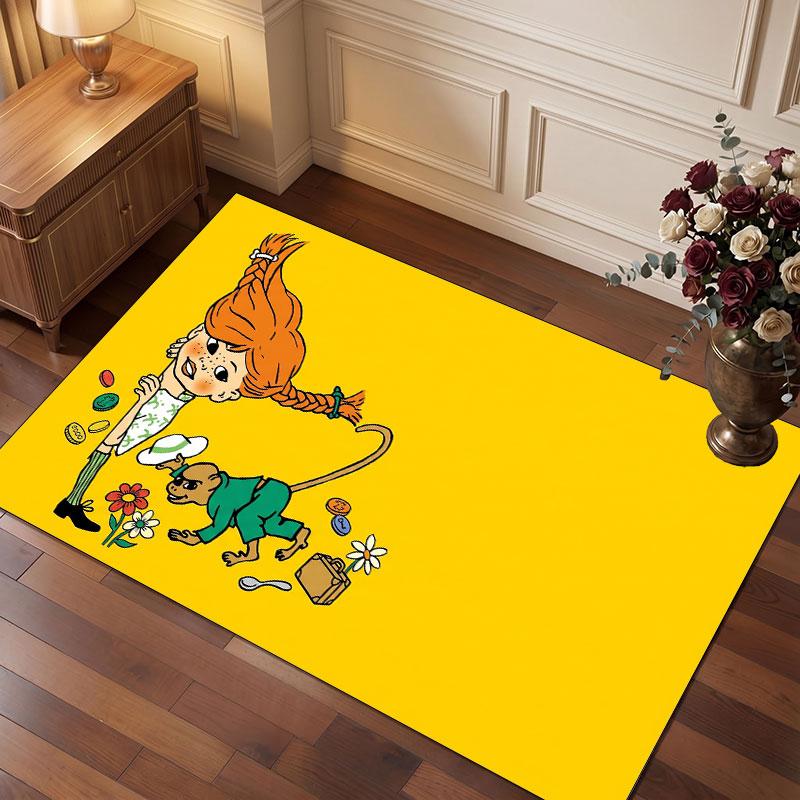 Pippi Longstocking Rug Soft Thick Non Slip Floor Carpet for Bedroom Living Room Home Decor