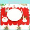 Charming Christmas Santa Place Mat Table Runner Mat For Elegant Dinner Decor