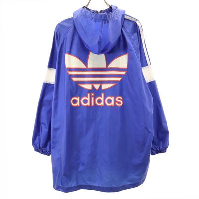 Adidas 80. gadu ražots Japānā, ražots uzņēmumā Descente, vintage Back trefoil logo neilona jaka Sieviešu Lietots