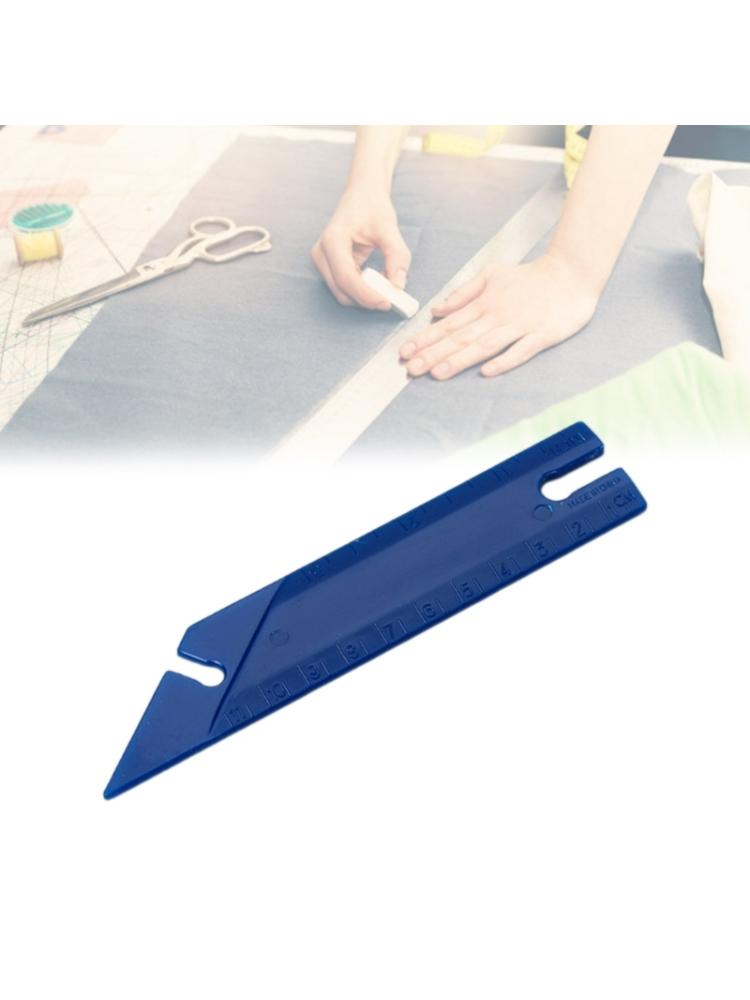 5-1/2" Button Gauges & Point Turners, 1 Count Guage & Turners, Blue, Patchwork Measuring Drawing DressmakersRuler