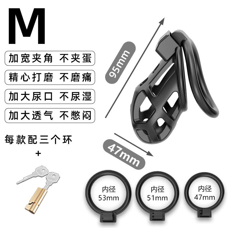 Male Chastity Cage with 4 Size Rings SM Penis Restraint Lock Cage for Man Penis Exercise Training Bondage Adult Sex Toy Birdcage