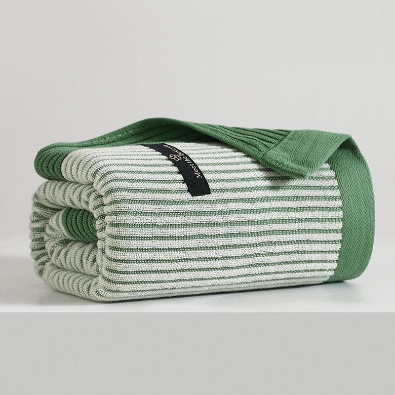 Pure Cotton Class A Soft Absorbent Embroidered Bath Towel - Luxurious, Thickened for Adults