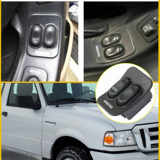 F57Z14529B Window Switch Driver Front Side Black 1995-2007 Fits Ranger For Ford