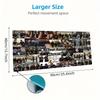 The Rookie Custom Name Large Size Mouse Pad Large Gaming Table Cushion Non-slip Laptop Tablet Big Mousepad XXL Mat Mini PC Playmat With Lock edge