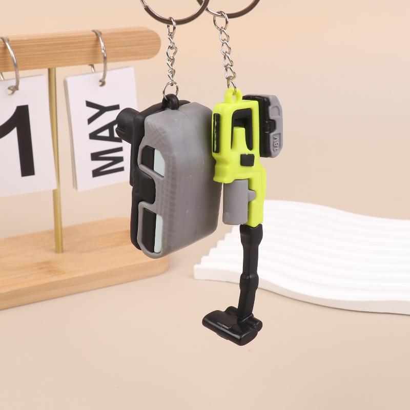 Portable Soft Rubber Power Tools Pendant Keychain Suitable Trendy Daily Backpack Ornaments Adornments