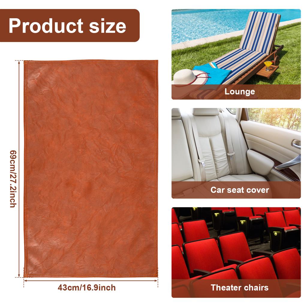 Recliner Headrest Protector Faux Leather Headrest Cover  Chair Couch Headrest Cover for Furniture Sofa Protector Chair Arm Cover